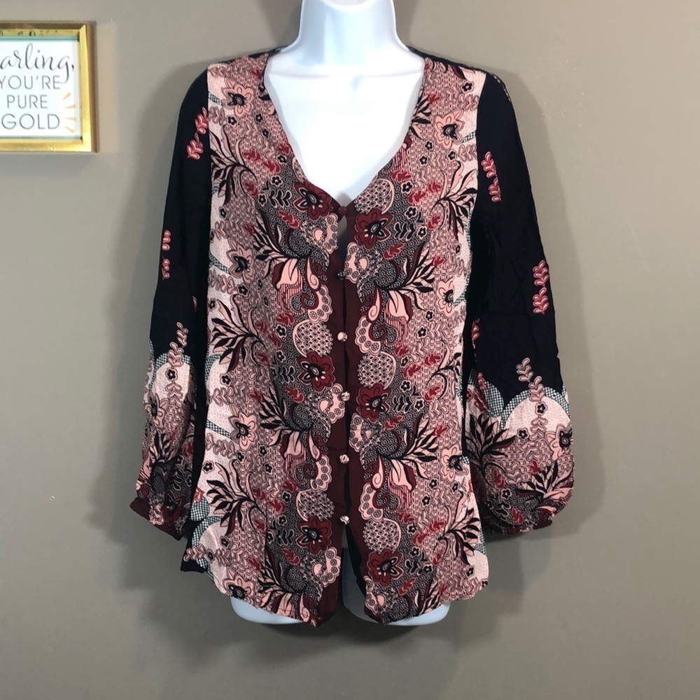 Weekend by Suzanne Betro Blouse Small